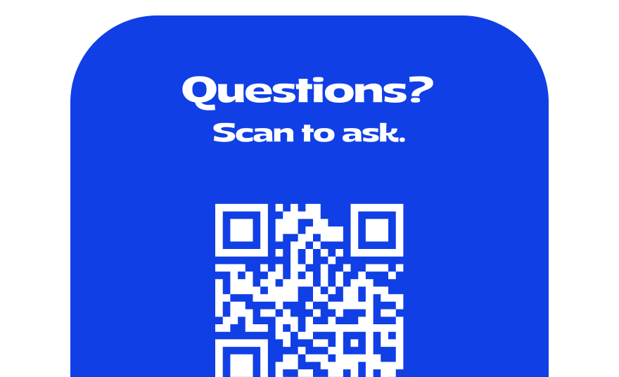Moby QR code sticker